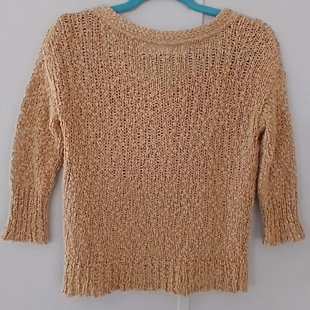 Zara Knit Button Front Tan Cardigan Sweater - Picture 2 of 9